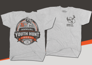 5th Annual Youth Hunt 2021 | T-shirt Design by Ena