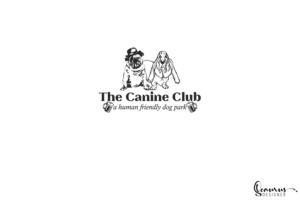 The Canine Club  (subtitle- a human friendly dog park) | Diseño de Logo por InkThink by Scaurus
