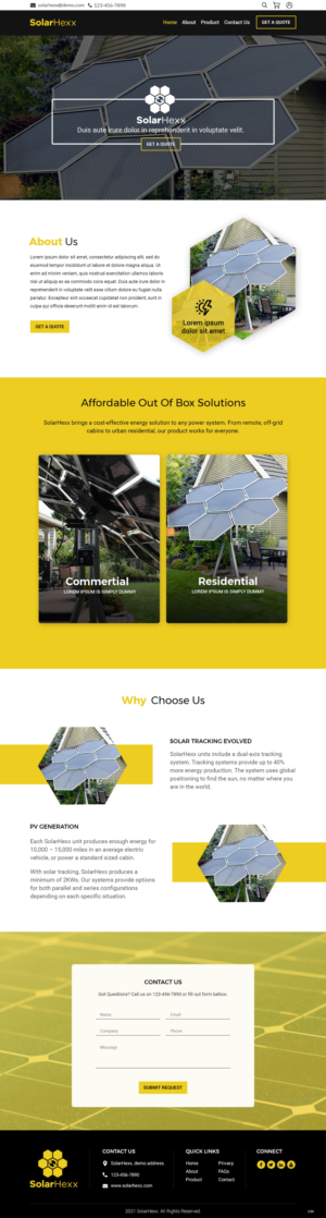 Web Design by pb for this project | Design: #27367199