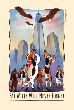 Fat Willy Will Never Forget - New World Trade Center | Diseño de Camiseta por Suprakash 3