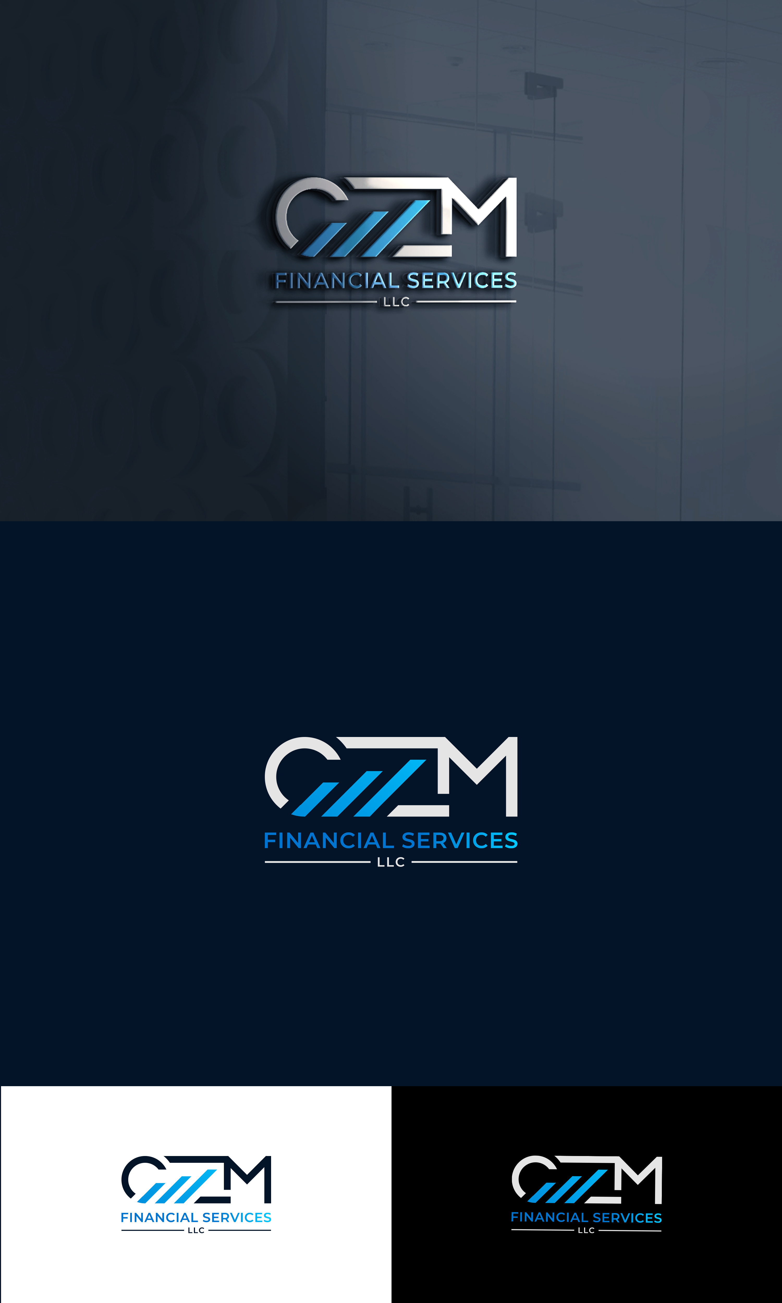 Logo Design by Ally Mac for GZM FINANCIAL SERVICES LLC | Design #27397946