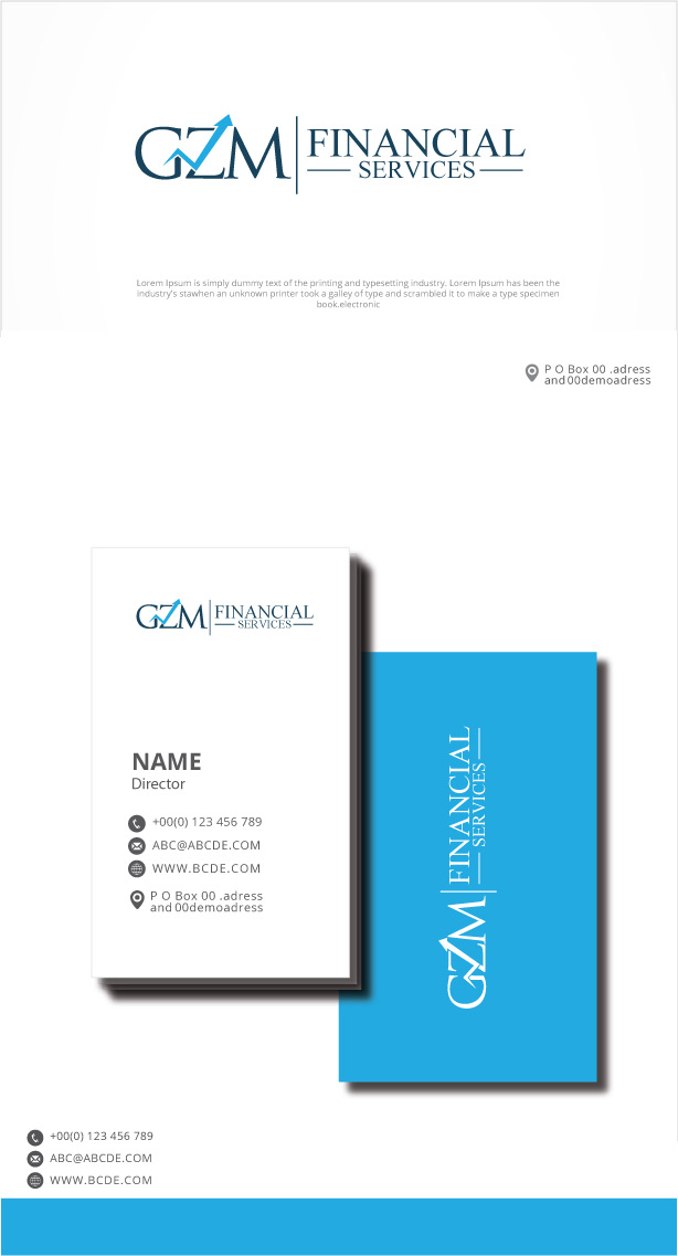 Logo-Design von graphicevolution für GZM FINANCIAL SERVICES LLC | Design #27360739