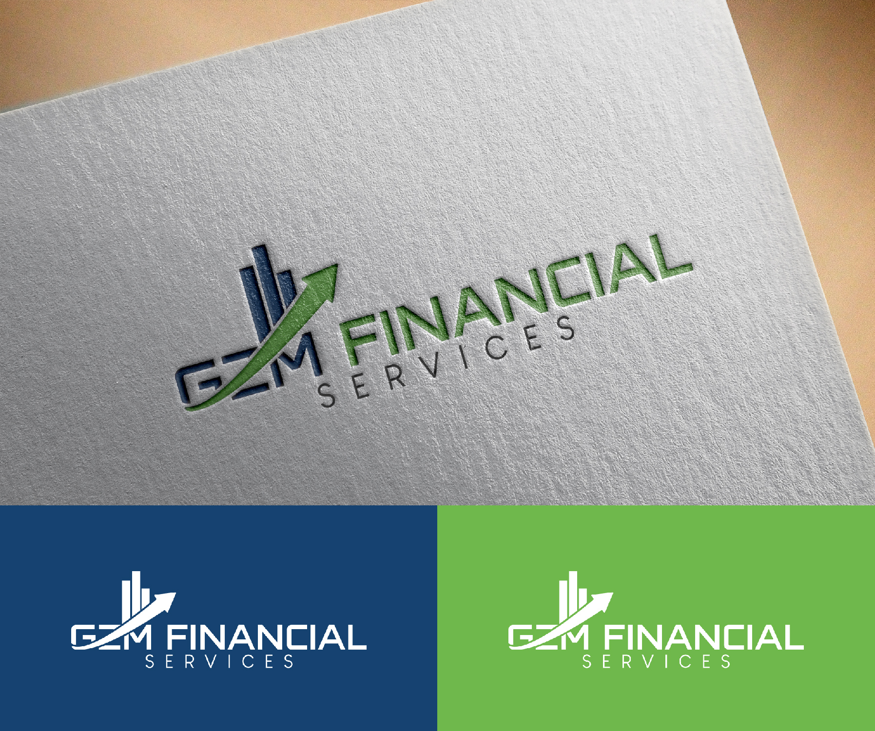 Logo Design by u2square for GZM FINANCIAL SERVICES LLC | Design #27366305