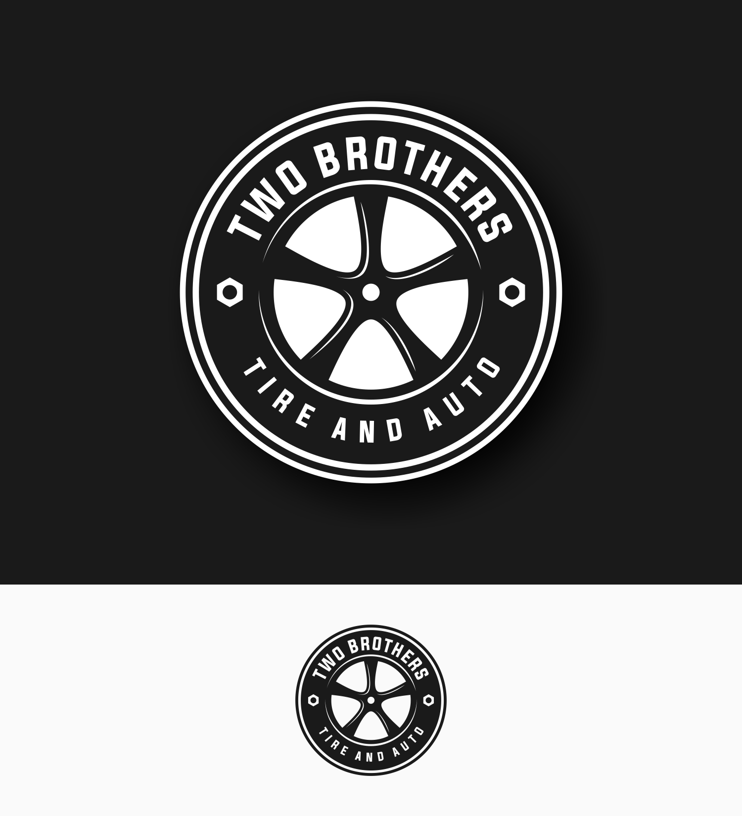 Logo Design by Erzan Design for Two Brothers Tire & Auto | Design #27376041