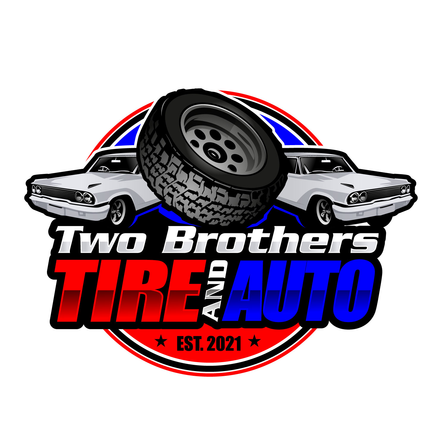 Logo Design by Dream Logo Design for Two Brothers Tire & Auto | Design #27364158