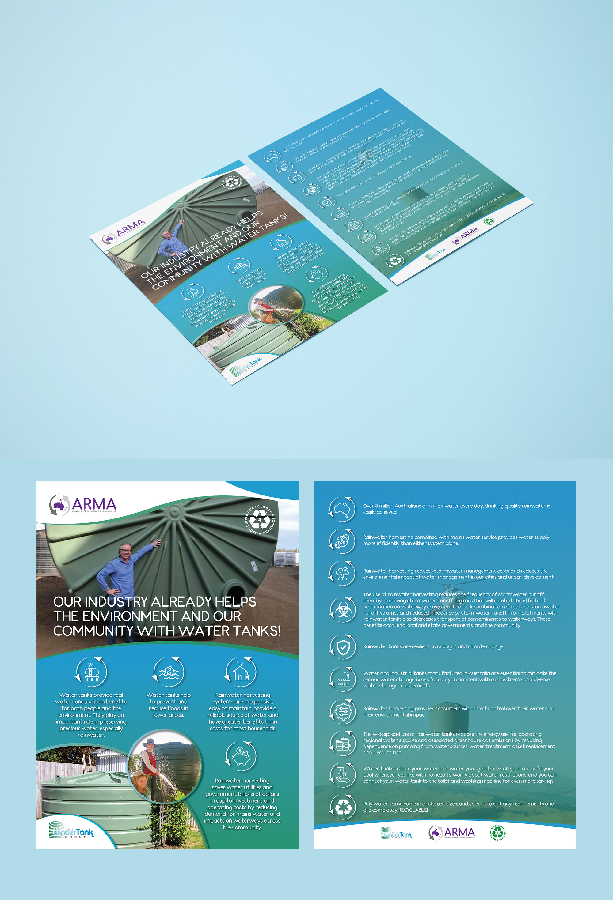 Flyer Design by JanuXart for Association of Rotational Moulders Australasia | Design #27433923