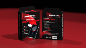 50 Breatho Mouthpieces box design for breathalyser device | Graphic Design by Bear Studio
