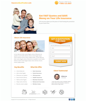 Landing Page-Design von Emmanuel für dieses Projekt | Design: #3085180