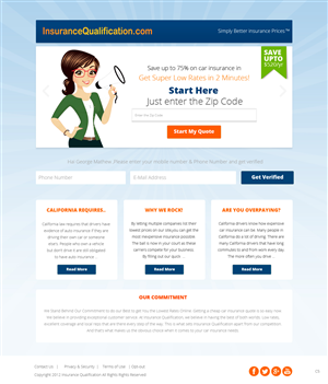 Landing Page-Design von pb für dieses Projekt | Design: #3063490