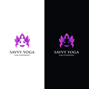 Savvy Yoga, For EveryBody.  or just Savvy Yoga. | Logo Design by DesignFirst