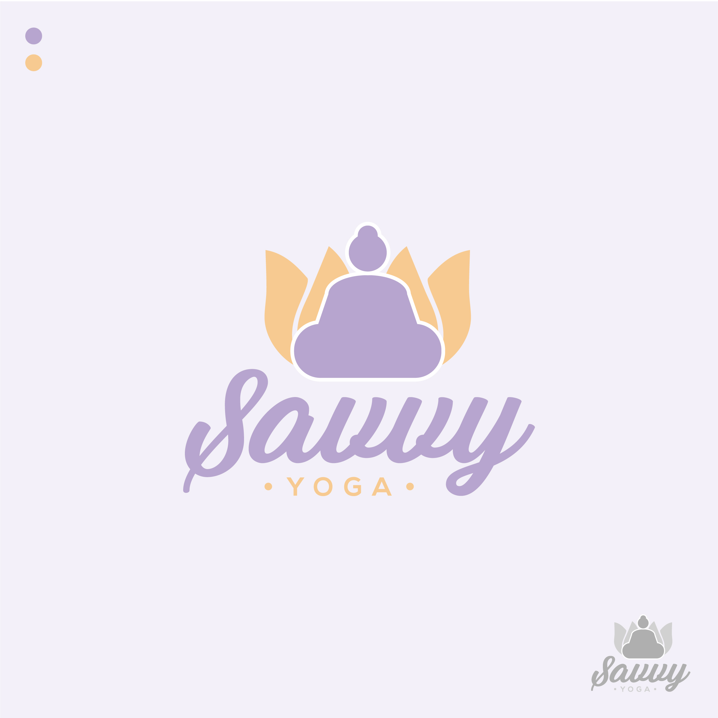 Logo Design by Yummy Art for Savvy Yoga | Design #27367163