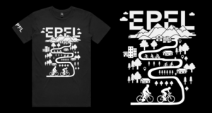 Design d'un T-shirt pour un évènement cycliste au sein d'une école