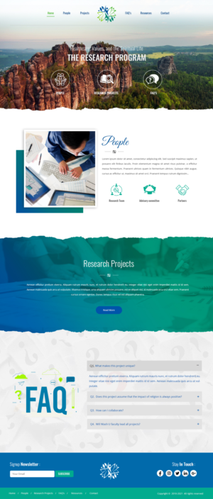 WordPress-Design von webxvision für Washington University in St. Louis | Design: #27436752