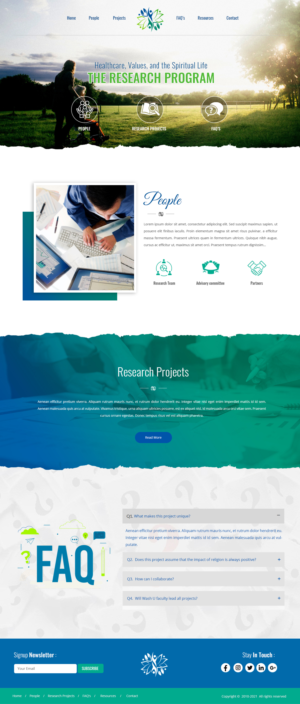 WordPress-Design von webxvision für Washington University in St. Louis | Design: #27436753