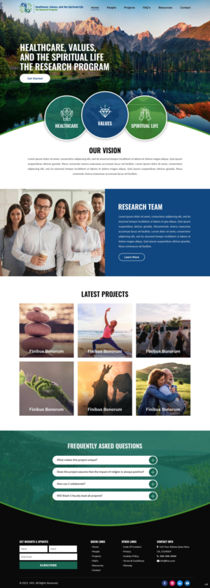 WordPress-Design von pb für Washington University in St. Louis | Design: #27375707