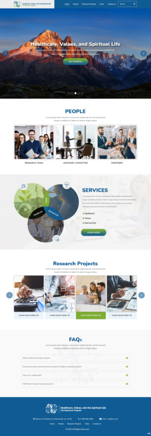 WordPress-Design von pb für Washington University in St. Louis | Design: #27375717