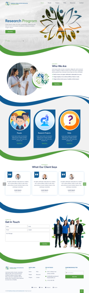 WordPress-Design von sai.designer87 für Washington University in St. Louis | Design: #27406511