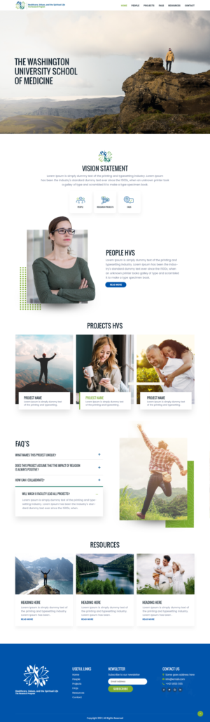 WordPress-Design von nzdesigners für Washington University in St. Louis | Design: #27388448