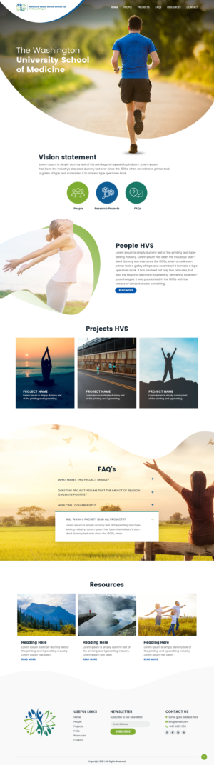WordPress-Design von nzdesigners für Washington University in St. Louis | Design: #27435661