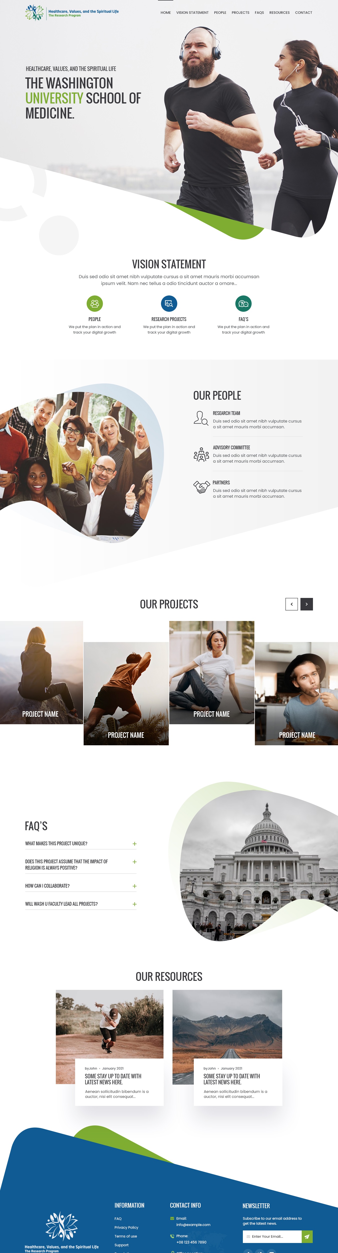 Design Wordpress par nzdesigners pour Washington University in St. Louis | Design #27435687
