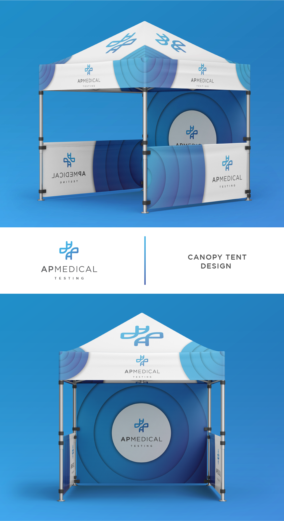 Trade Show Booth Design by dumx for AP Medical Testing LLC  | Design #27372540