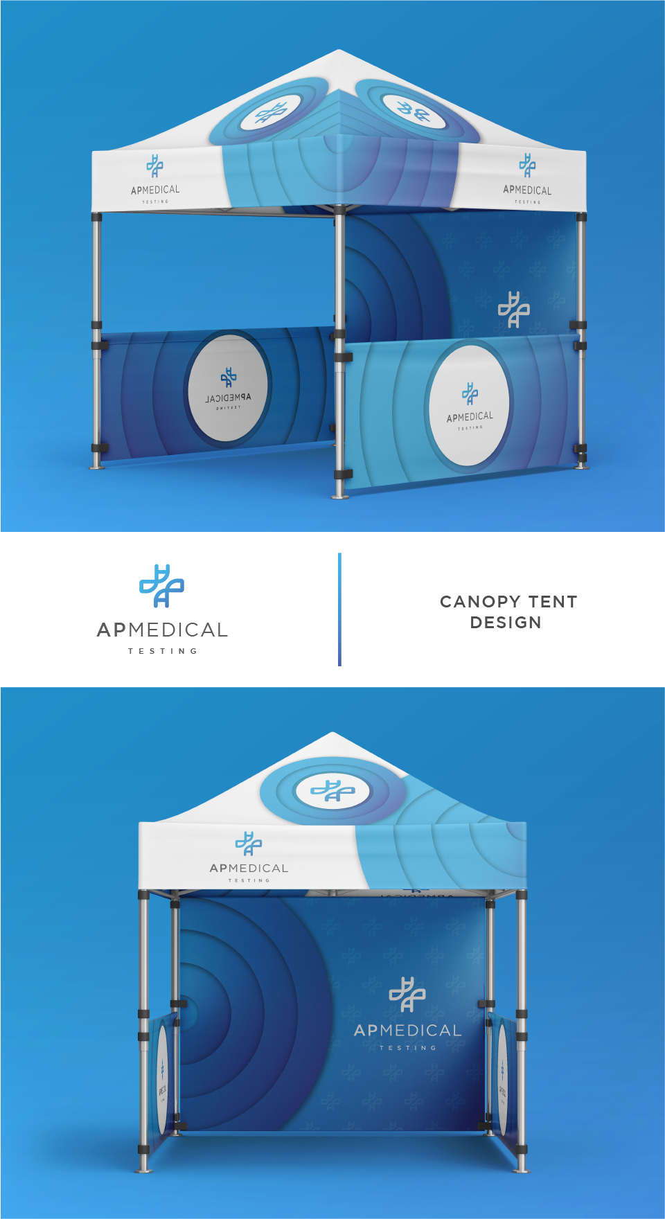 Trade Show Booth Design by dumx for AP Medical Testing LLC  | Design #27373207