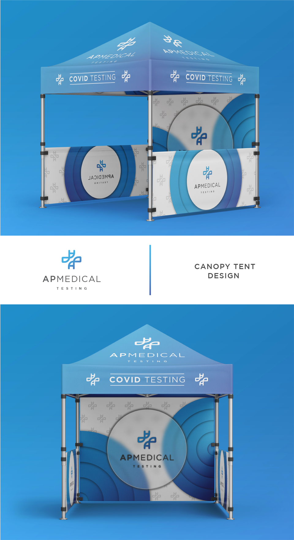 Trade Show Booth Design by dumx for AP Medical Testing LLC  | Design #27375780