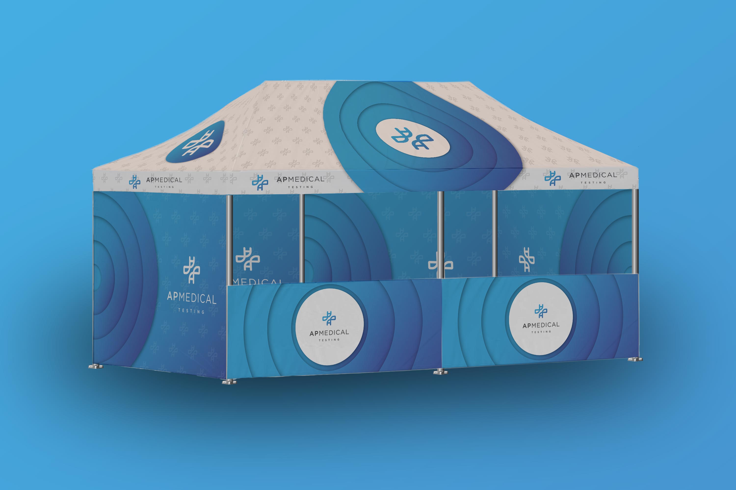 Trade Show Booth Design by dumx for AP Medical Testing LLC  | Design #27399057