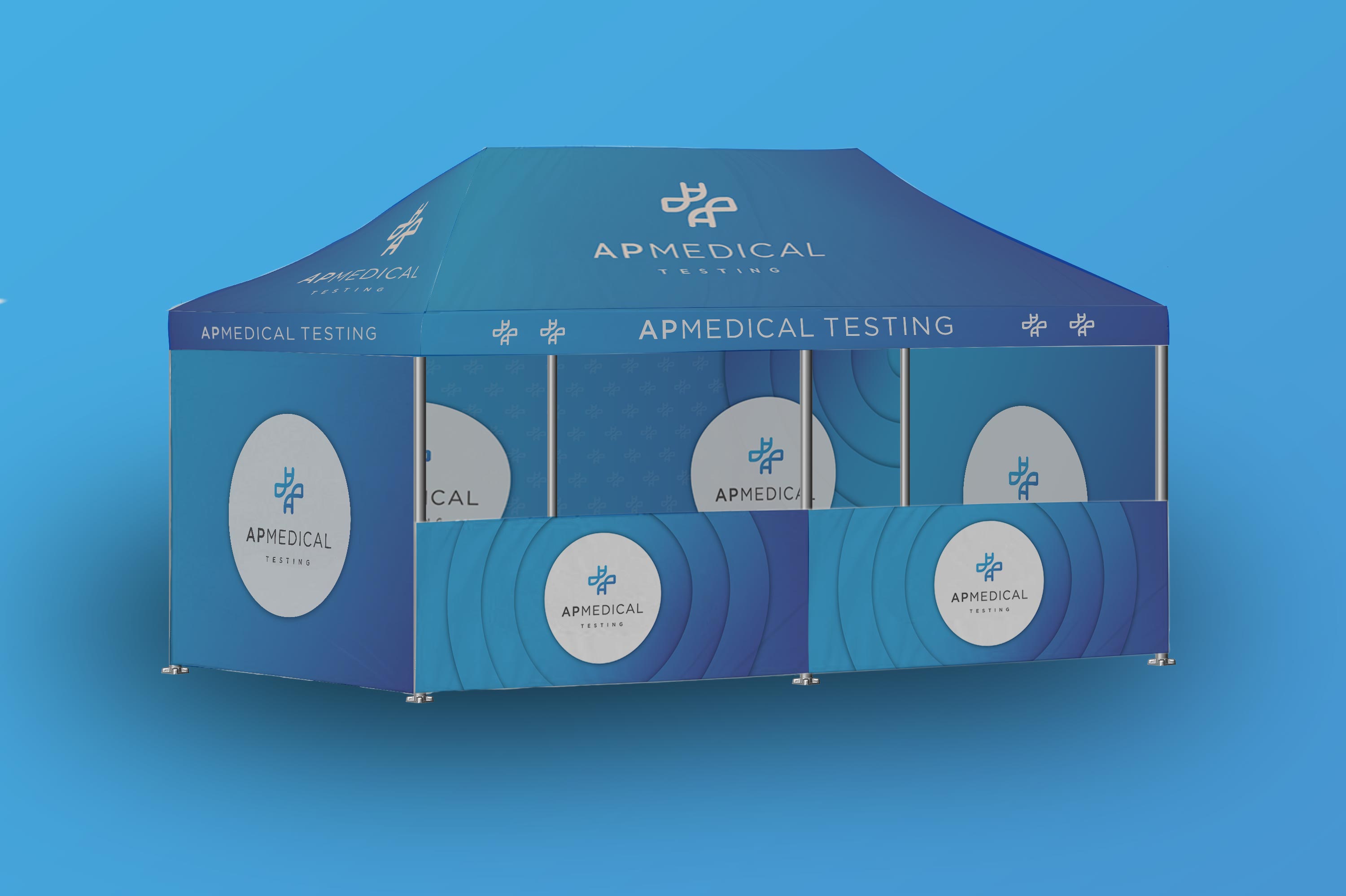 Trade Show Booth Design by dumx for AP Medical Testing LLC  | Design #27408120