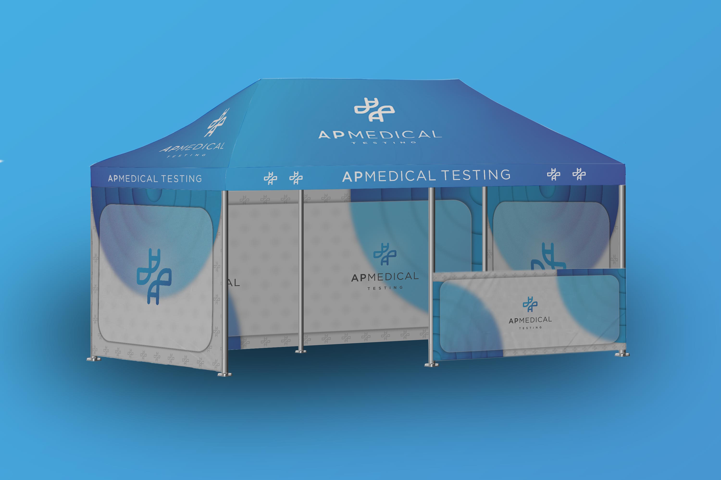 Trade Show Booth Design by dumx for AP Medical Testing LLC  | Design #27412742