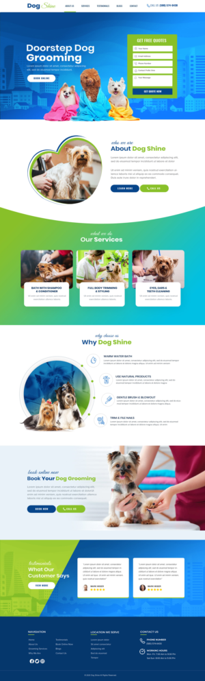 Web Design by Blue Sparrow for this project | Design: #27384335