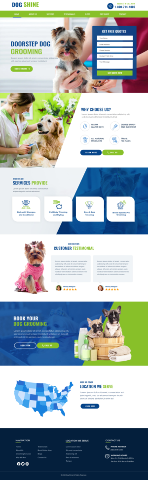 Web Design by Blue Sparrow for this project | Design: #27384336
