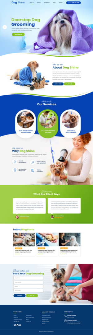 Web Design by Blue Sparrow for this project | Design: #27384337