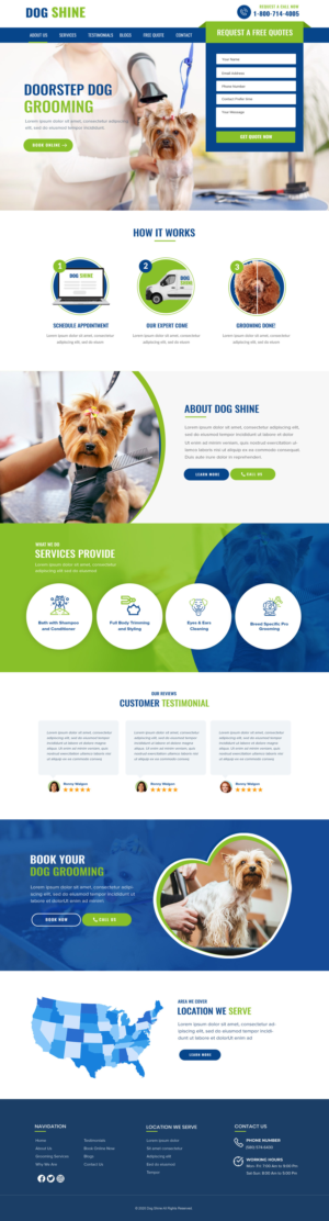 Web Design by Blue Sparrow for this project | Design: #27384338