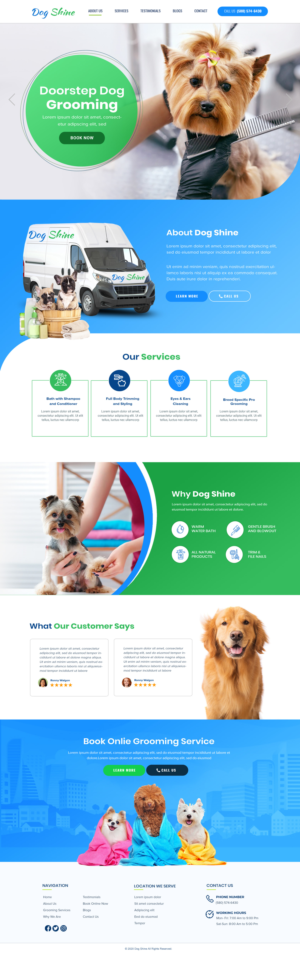 Web Design by Blue Sparrow for this project | Design: #27384339