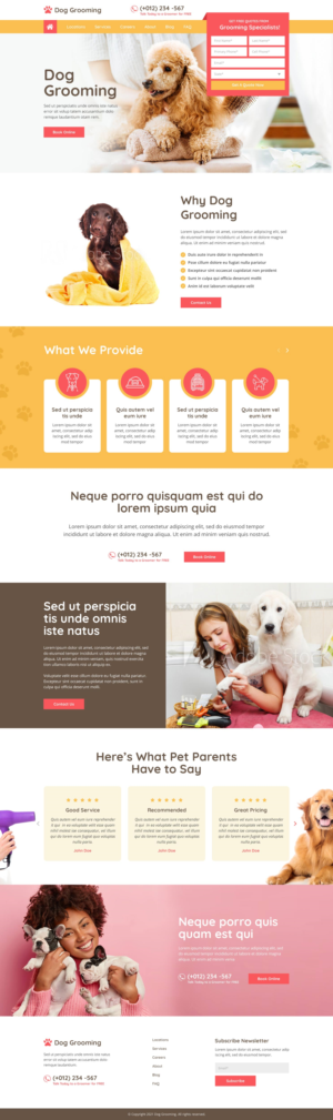 Dog Shine Website Design  | Web-Design von logoQ