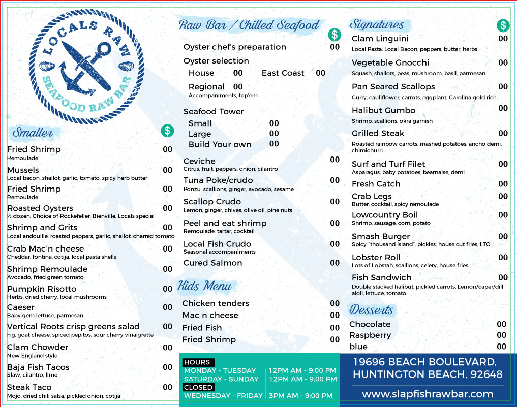 Menu Design by Parul for this project | Design #27377757