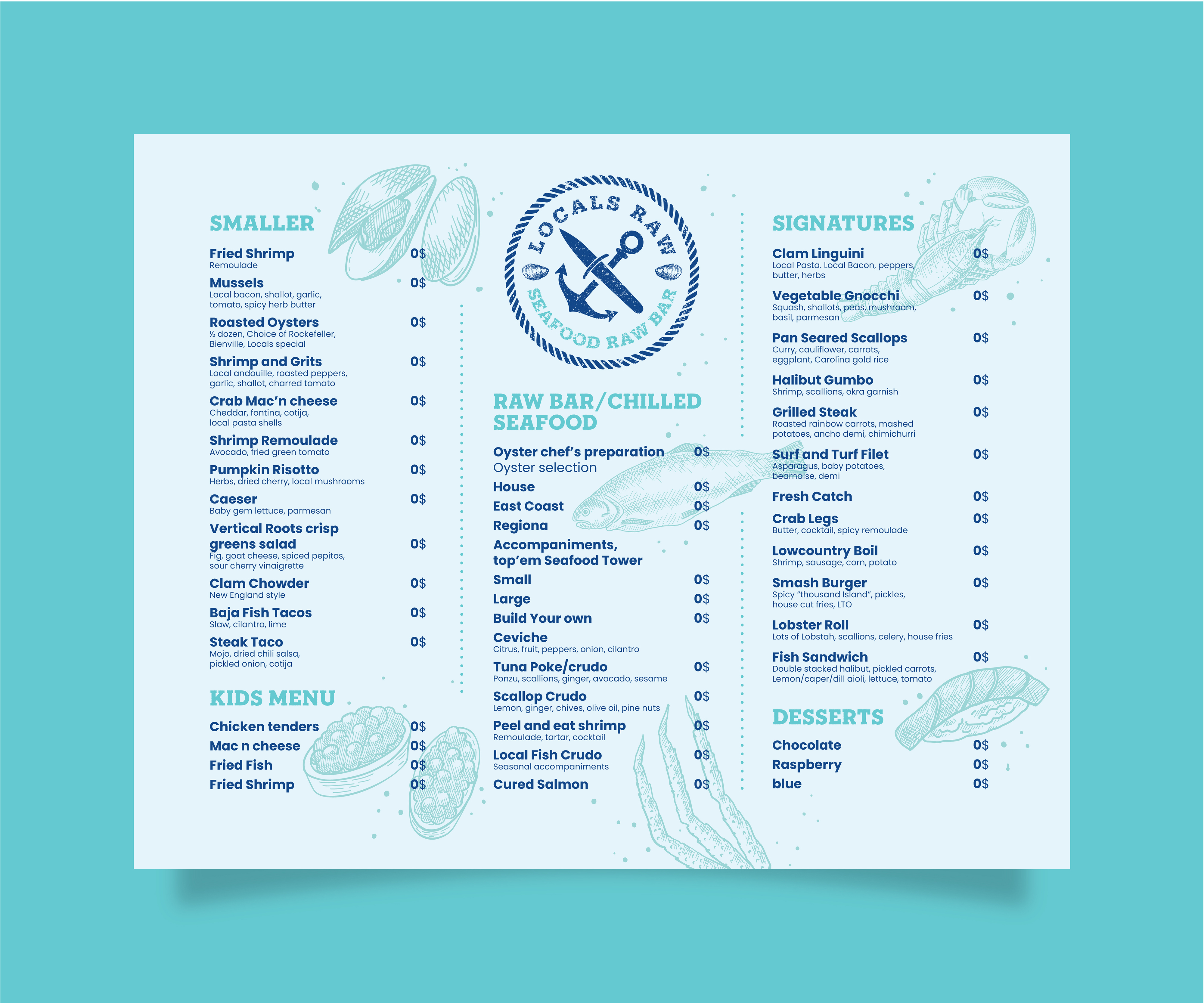 Menu Design by atularts for this project | Design #27404587
