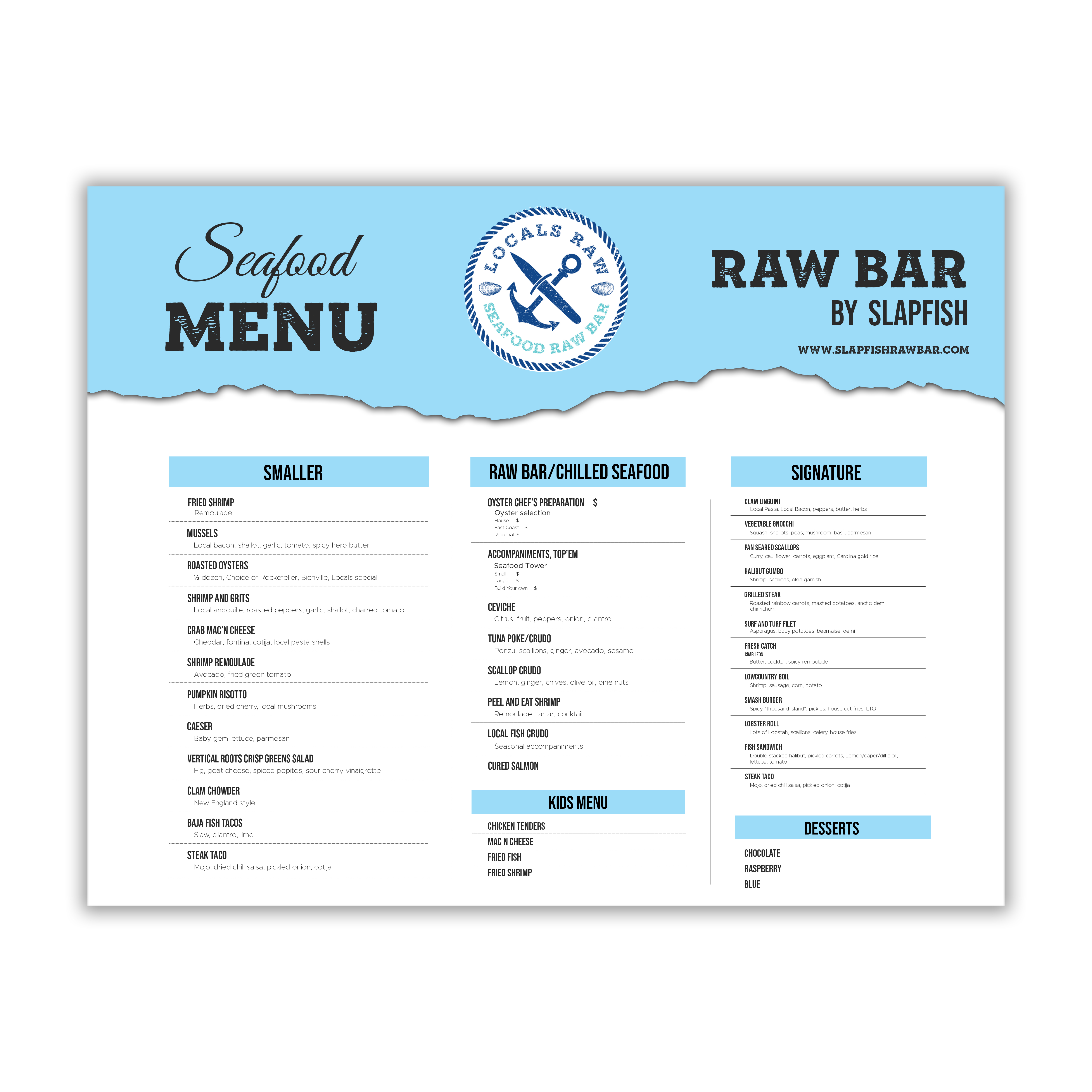 Menu Design by W Graphics for this project | Design #27382193