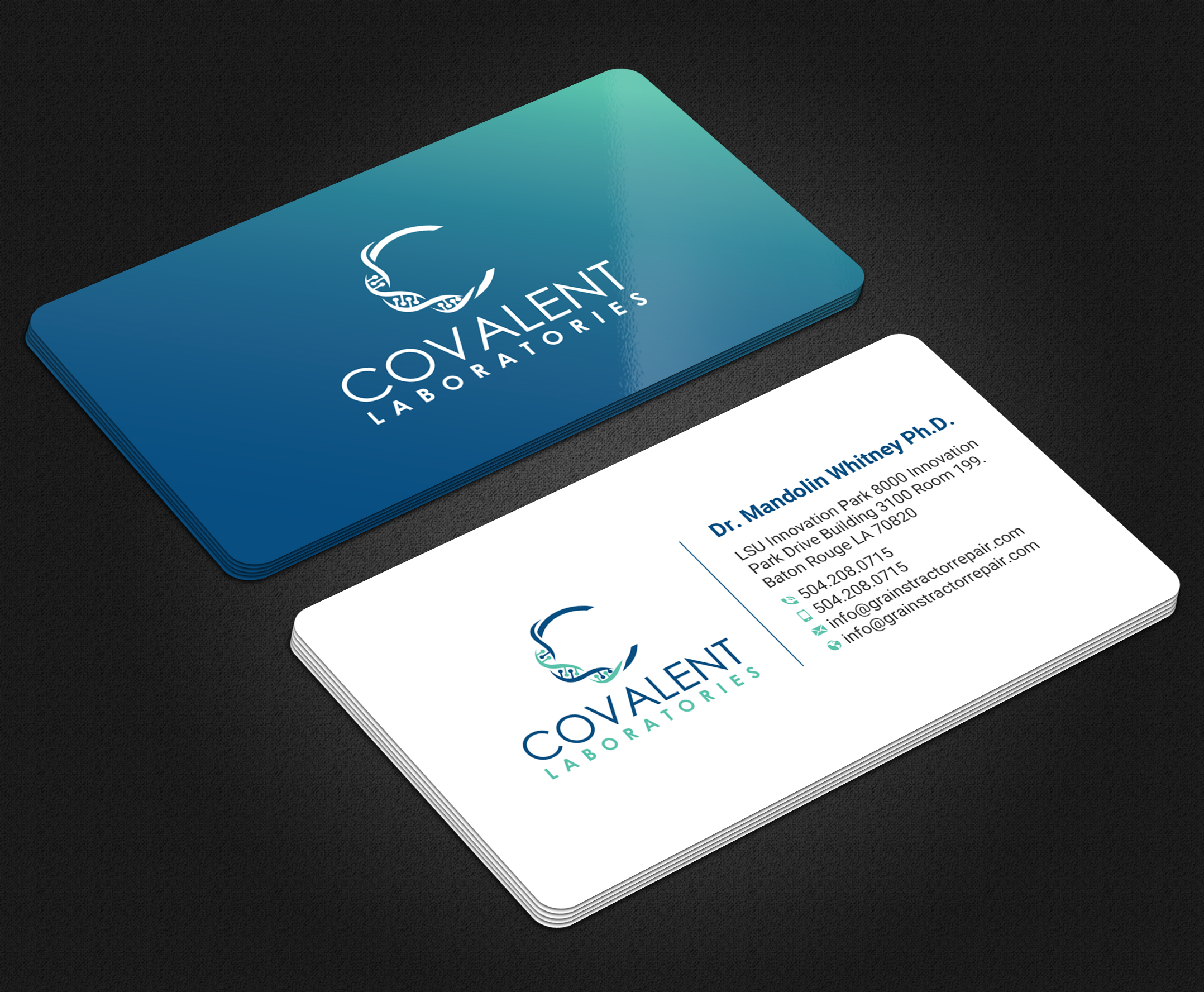 Business Card Design by Uttom 2 for Covalent Laboratories LLC | Design #27377184