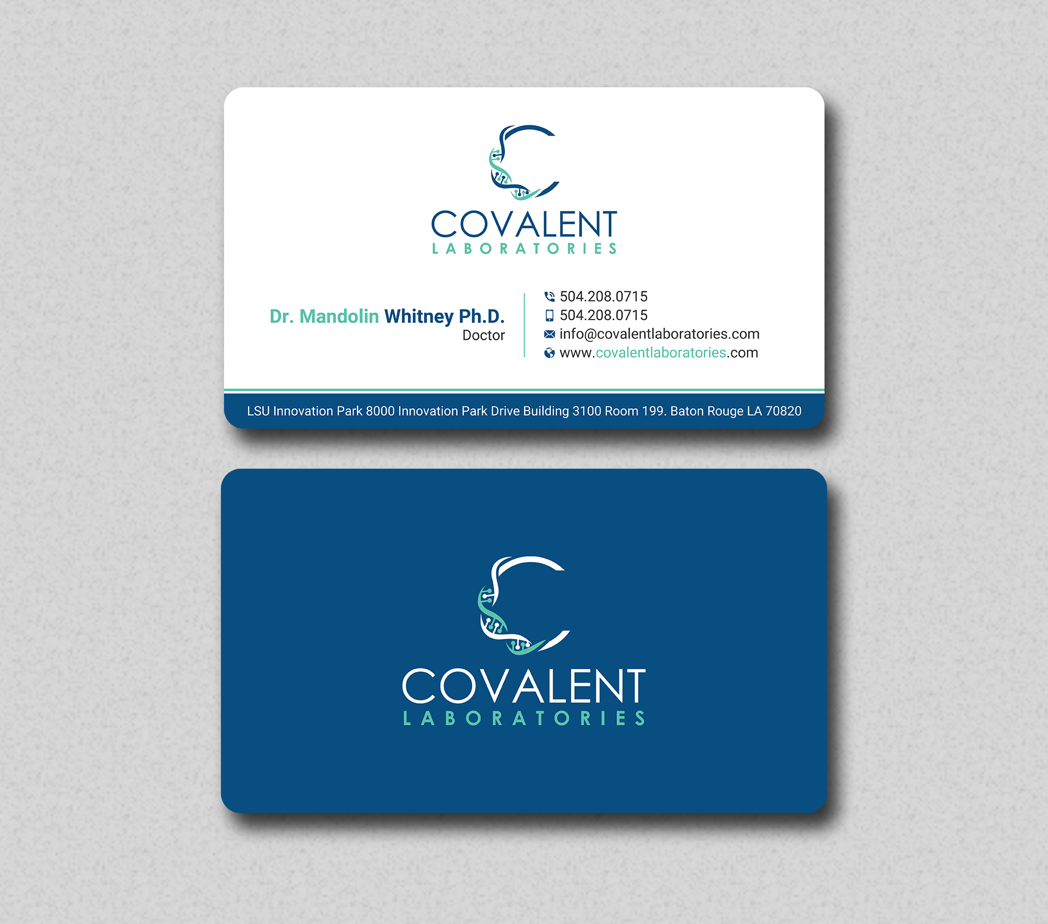 Visitenkarten-Design von Uttom 2 für Covalent Laboratories LLC | Design #27377411