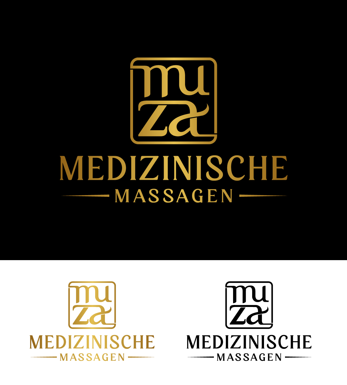 Logo Design by Rueell Artss for MUZA - Medizinische Massagen | Design #27413876