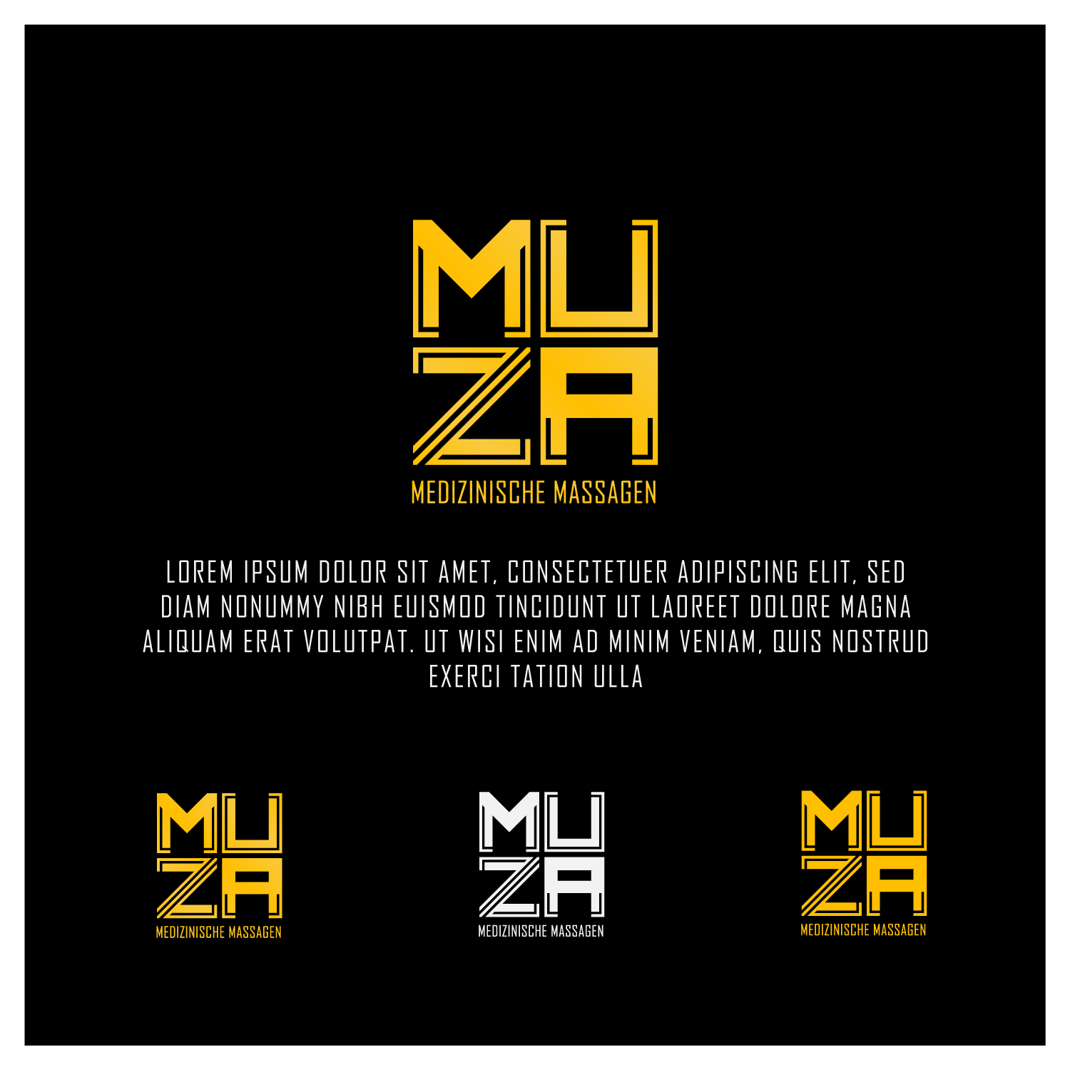 Logo Design by Remonis.co for MUZA - Medizinische Massagen | Design #27379225