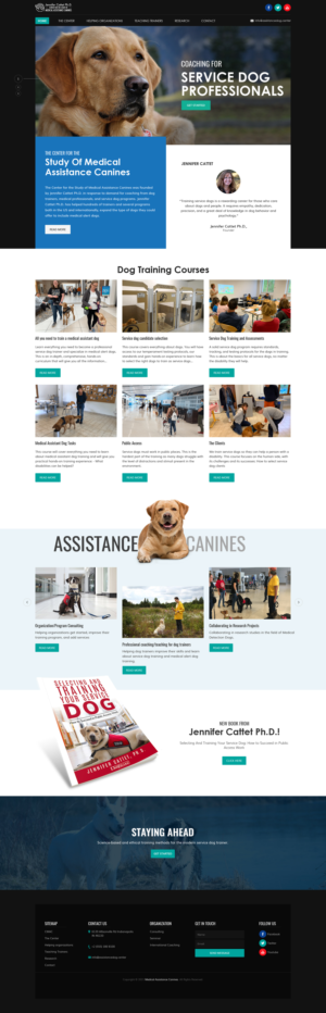 International service dog training school needs web design | Web Design par sai.designer87