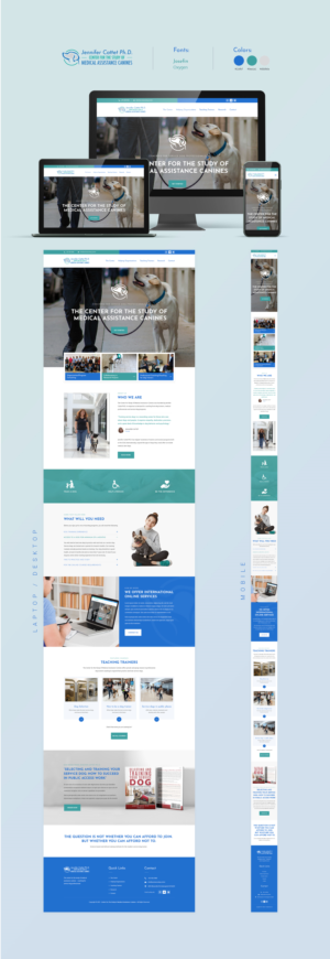 International service dog training school needs web design | Web Design par PP²