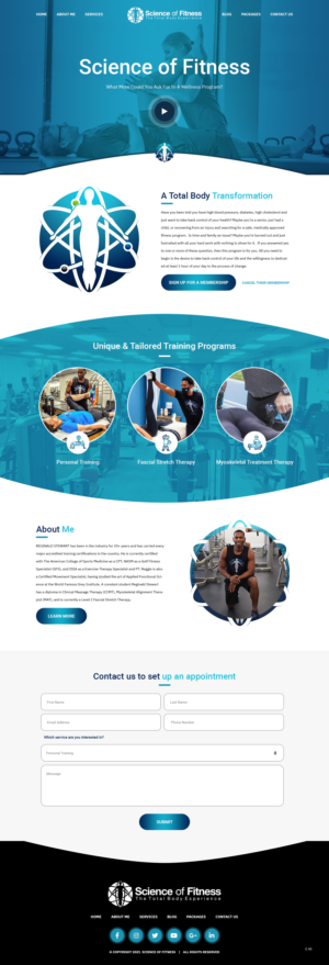 Web Design by pb for Science of fitness, Inc. | Design: #27390636