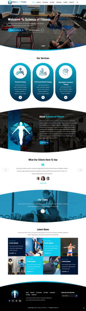 Web Design by pb for Science of fitness, Inc. | Design: #27390646