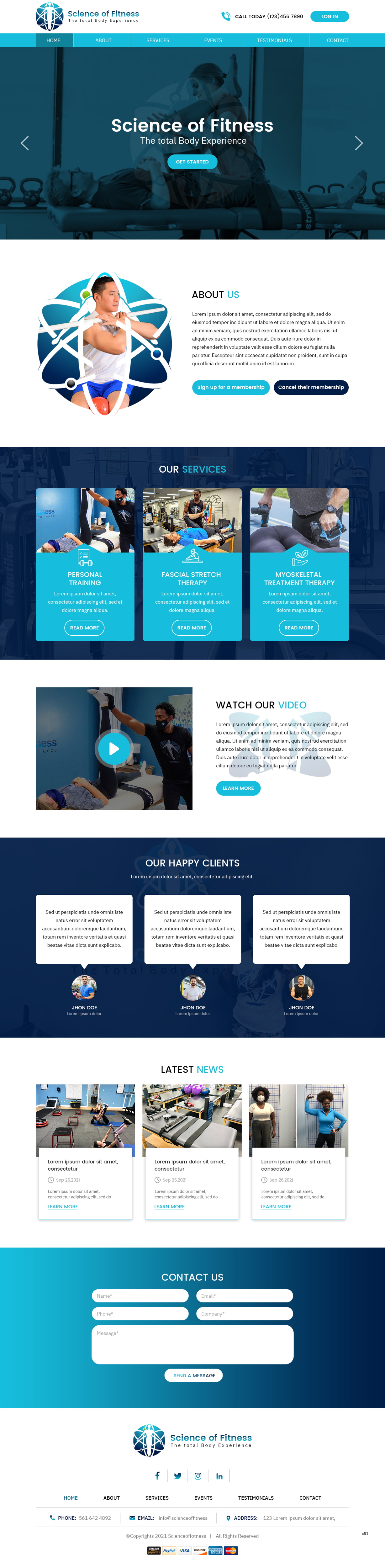 Web Design par pb pour Science of fitness, Inc. | Design #27390651