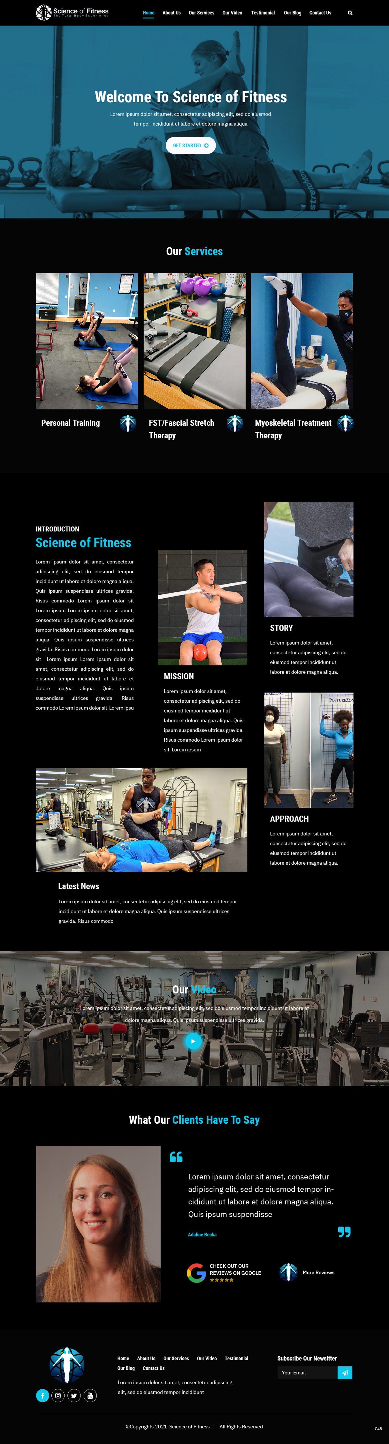 Web Design par pb pour Science of fitness, Inc. | Design #27390653