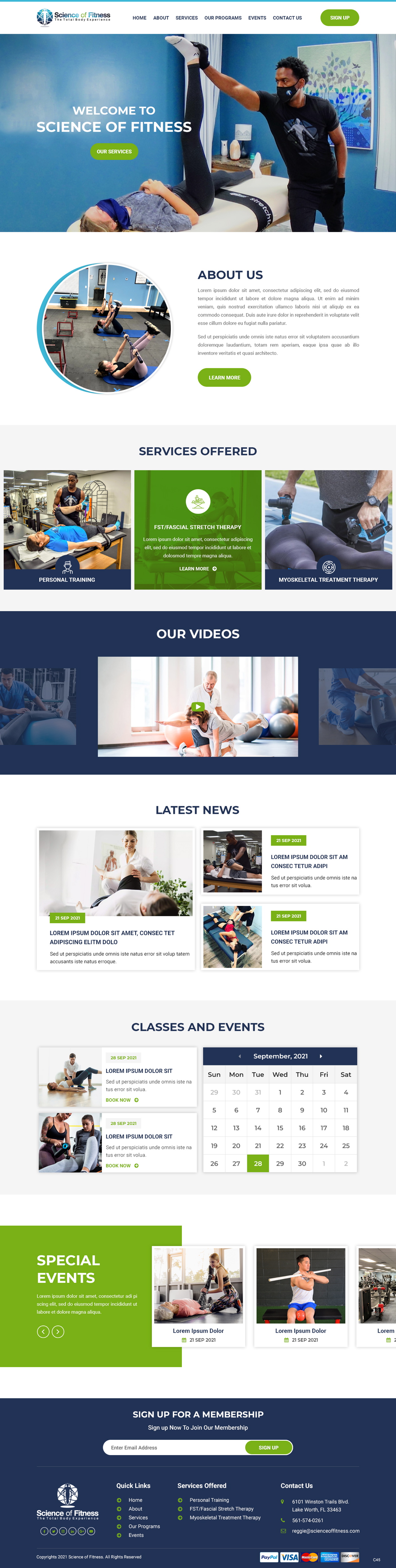Web Design by pb for Science of fitness, Inc. | Design #27426414